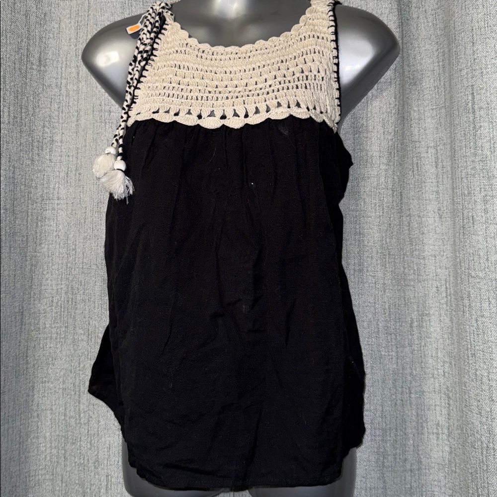 Zara Cream Crochet Top